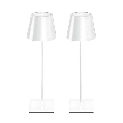 Waterproof cordless table lamp for outdoor entertaining