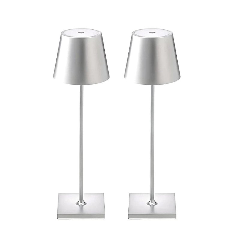 Waterproof cordless table lamp for outdoor entertaining