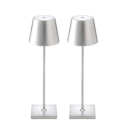 Waterproof cordless table lamp for outdoor entertaining