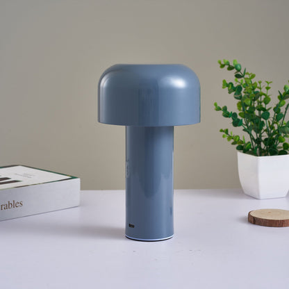 Cordless touch table lamp with mushroom design for bedroom use