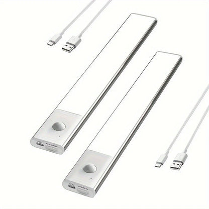 Wireless motion sensor light with magnetic mount for renters